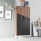 Manhattan Comfort Beekman 67.32 Tall Cabinet with 6 Shelves in Brown and Black 401AMC240 - alternate 3